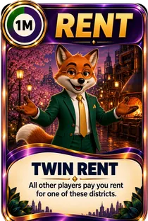 Twin Rent card
